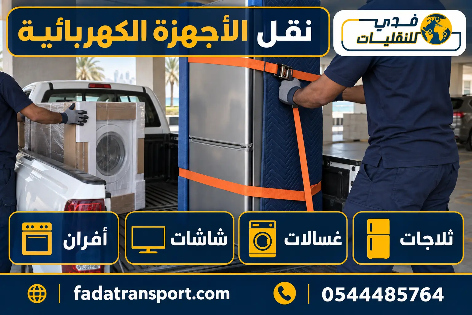 ونيت نقل ثلاجات وغسالات وأجهزة كهربائية بالدمام