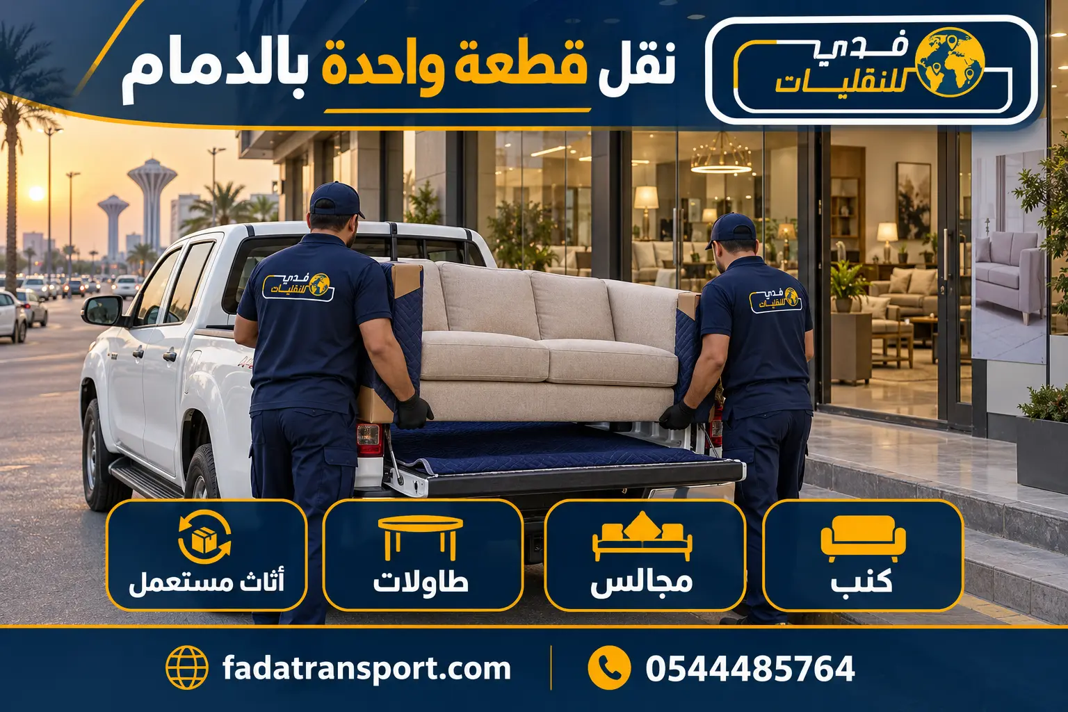 ونيت نقل قطعة أثاث واحدة وأثاث مستعمل بالدمام