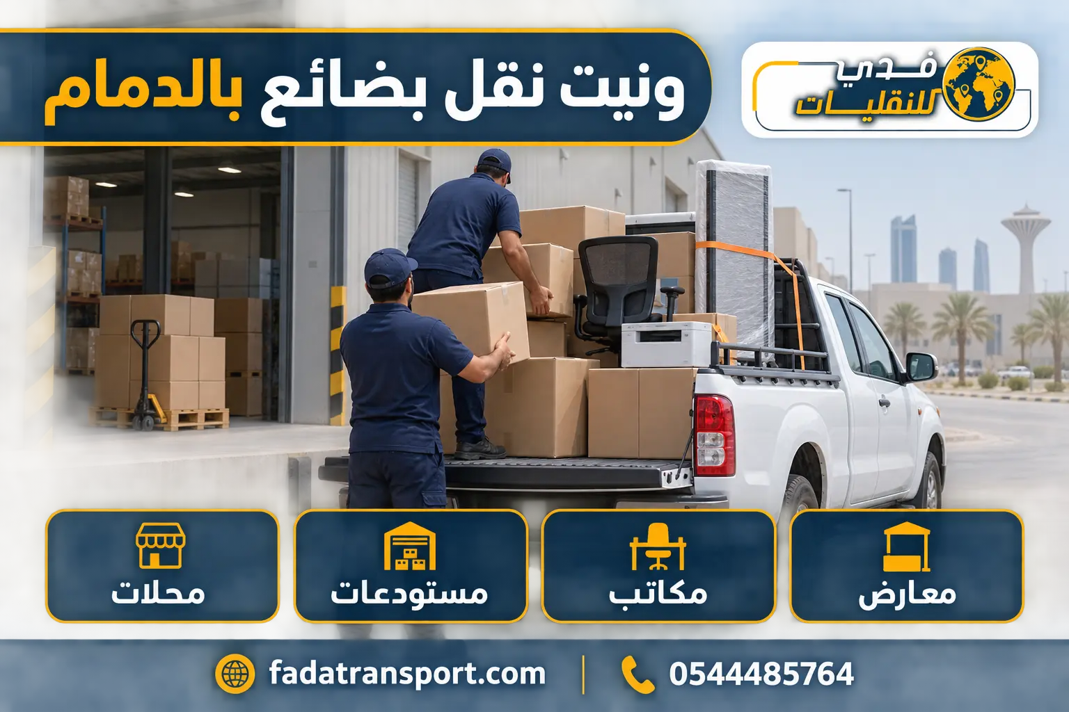 ونيت نقل بضائع المحلات والمستودعات والمكاتب بالدمام